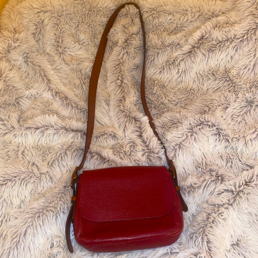 Fossil crossbody leather purse